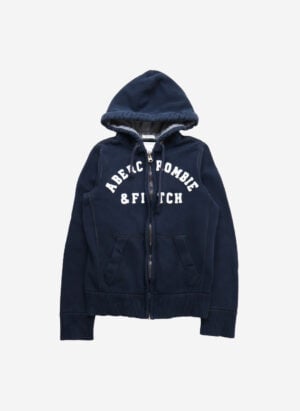 Vintage Abercrombie & Fitch Zip-Hoodie navy