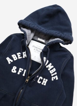 Vintage Abercrombie & Fitch Zip-Hoodie navy