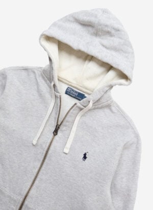 Vintage Polo Ralph Lauren Zip-Hoodie grau