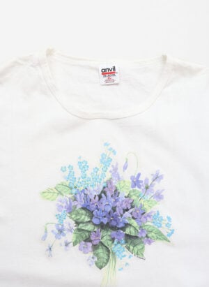 Vintage 90s Flower T-Shirt Single Stitch