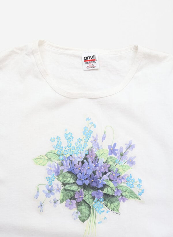 Vintage 90s Flower T-Shirt Single Stitch