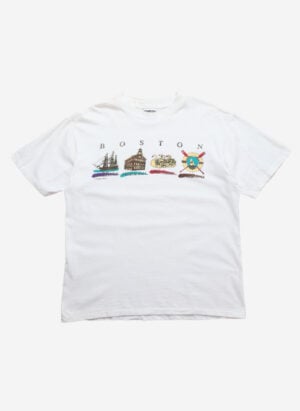 Vintage 90s Boston T-Shirt Single Stitch