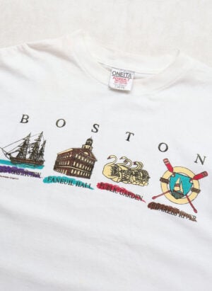 Vintage 90s Boston T-Shirt Single Stitch