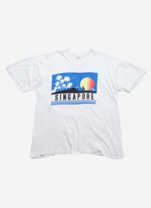 Vintage 90s Singapore T-Shirt Single Stich