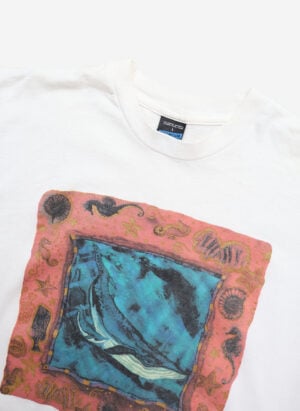 Vintage 90s Whale T-Shirt Single Stich