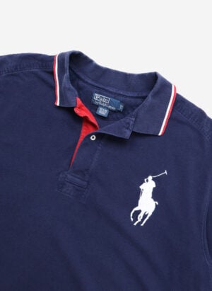 Vintage Polo Ralph Lauren Big Pony Poloshirt navy