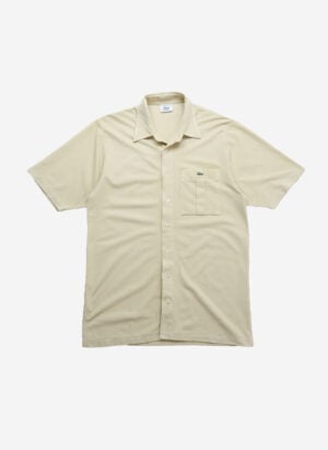 Vintage 80s Lacoste Kurzarmhemd gelb