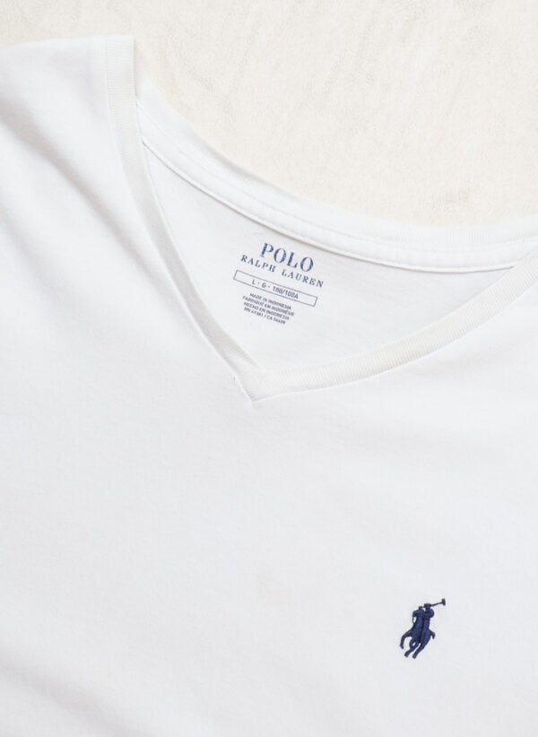 Polo Ralph Lauren V-Neck T-Shirt weiß