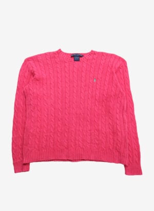 Vintage Ralph Lauren Damen Strickpullover pink