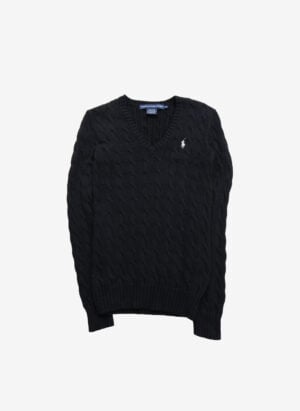 Vintage Ralph Lauren Sport Damen V-Neck Strickpullover