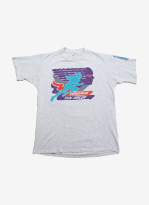 Vintage 90s Virginia Ten Miler T-Shirt Single Stitch