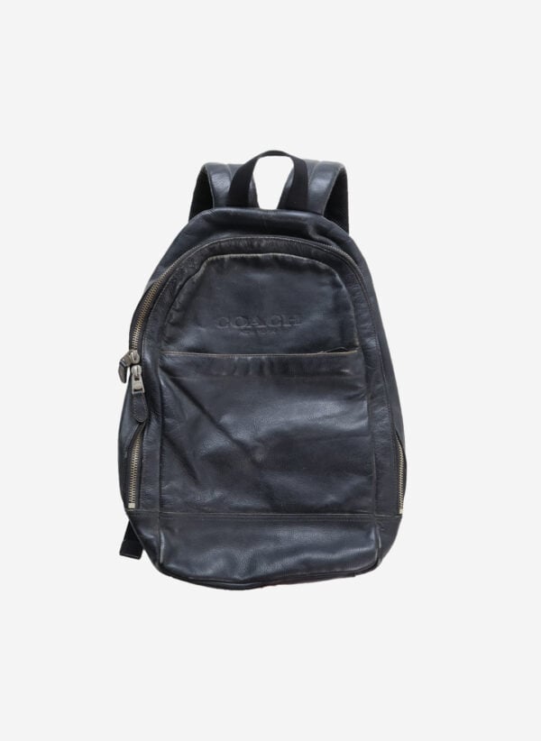 Coach Charles Lederrucksack schwarz