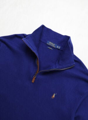 Polo Ralph Lauren Estate Rib Quarter-Zip Sweater blau