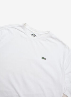 Vintage Lacoste Plain T-Shirt weiß