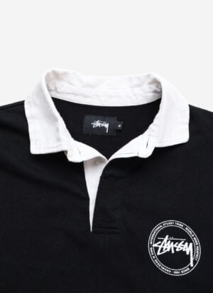 Stüssy Rugby Shirt schwarz