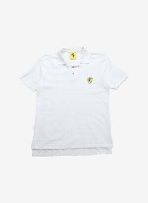 Vintage ’98 Ferrari Poloshirt weiß