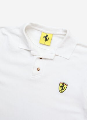 Vintage ’98 Ferrari Poloshirt weiß