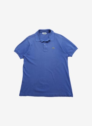 Vintage 80s Chemise Lacoste Poloshirt blau