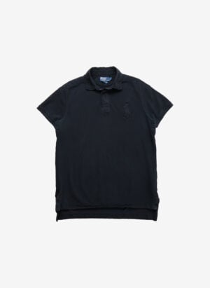 Vintage Polo Ralph Lauren Big Pony Poloshirt schwarz