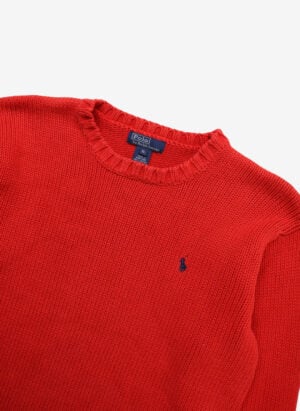 Vintage Polo Ralph Lauren Strickpullover rot