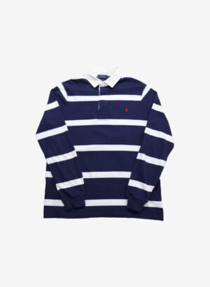 Polo Ralph Lauren Slim-Fit Rugby Shirt navy gestreift