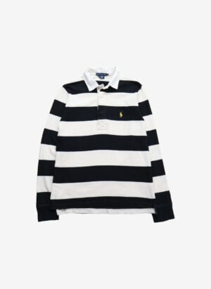 Vintage Ralph Lauren Damen Rugby Shirt schwarz-weiß