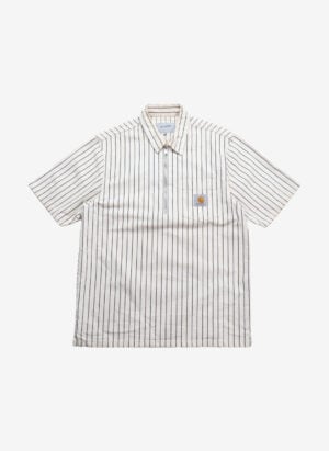 Carhartt WIP Half-Zip Shirt gestreift