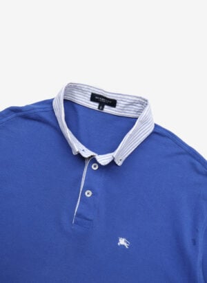 Vintage Burberry Poloshirt blau
