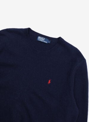 Vintage Polo Ralph Lauren Wollpullover navy
