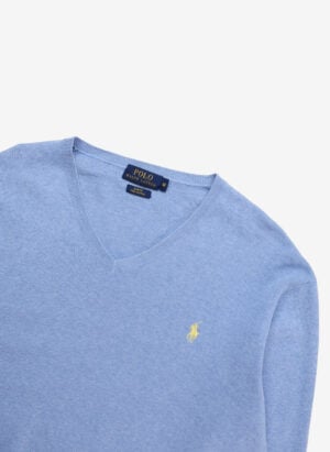Polo Ralph Lauren Slim-Fit V-Neck Sweater babyblau