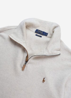 Polo Ralph Lauren Estate Rib Quarter-Zip creme