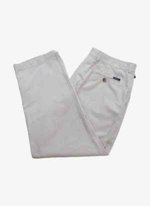 Vintage 90s Lacoste Chinohose hellgrau