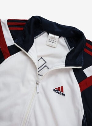 Vintage Y2K Adidas Trainingsjacke tricolor