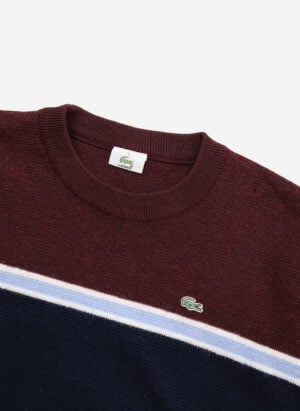 Vintage Lacoste Strickpullover navy-rot