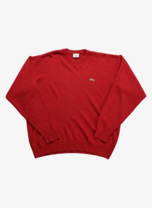 Vintage 90s Lacoste Strickpullover rot