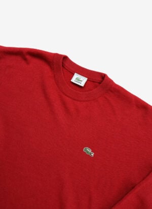 Vintage 90s Lacoste Strickpullover rot