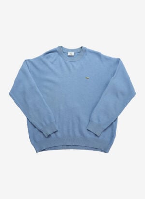 Vintage Lacoste Strickpullover babyblau