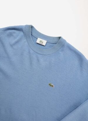 Vintage Lacoste Strickpullover babyblau