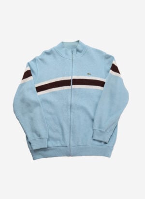 Vintage Lacoste Strickjacke türkis