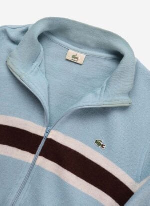 Vintage Lacoste Strickjacke türkis