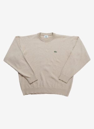 Vintage 90s Lacoste Strickpullover beige