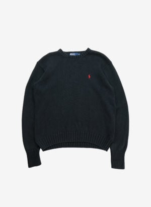 Vintage Polo Ralph Lauren Strickpullover schwarz