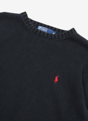 Vintage Polo Ralph Lauren Strickpullover schwarz