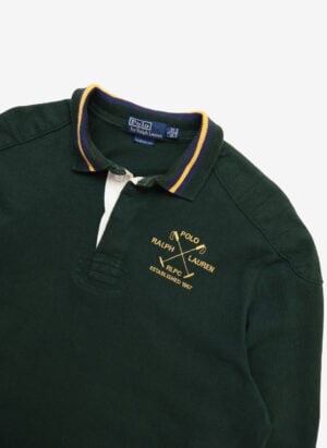 Vintage Polo Ralph Lauren Rugby Sweater grün