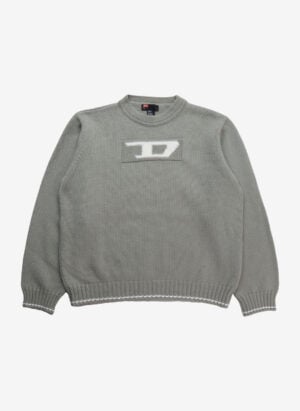 Vintage Y2K Diesel Strickpullover grau