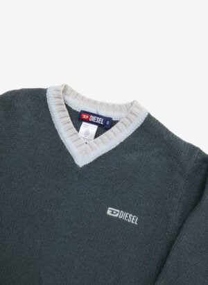 Vintage Diesel V-Neck Wollpullover