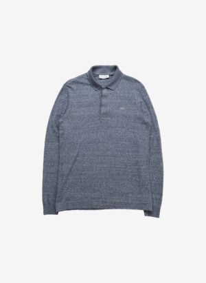 Lacoste Longsleeve Poloshirt grau meliert