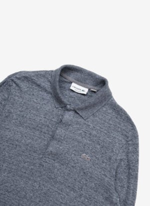 Lacoste Longsleeve Poloshirt grau meliert