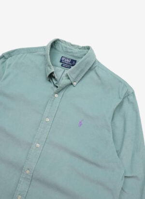 Vintage Polo Ralph Lauren Cordhemd hellgrün