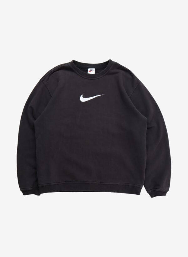 Vintage 90s Nike Sweater schwarz faded